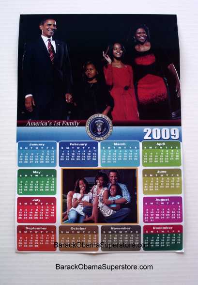 BARACK OBAMA 2009 COLLECTIBLE WALL CALENDAR