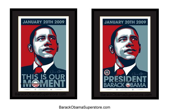 FABULOUS   FRAMED COLLECTION SET  BARACK OBAMA WITH PRESIDENTIAL